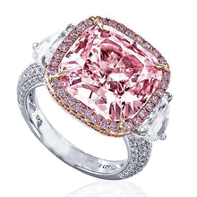 GIA Certified 12.00 Carat Light Pure Pink Diamond Ring
