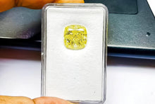 GIA Certified 16.00 Carat Fancy Intense Yellow Diamond