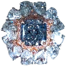 GIA Certified 2.00 Fancy Light Blue Diamond Ring