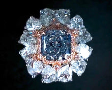 GIA Certified 2.00 Fancy Light Blue Diamond Ring
