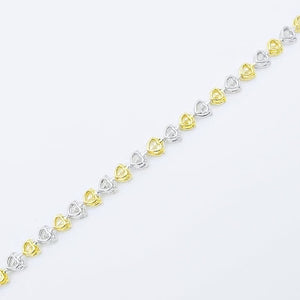 GIA Certified 23.00 Carat Heart Fancy Yellow Diamond Bracelet