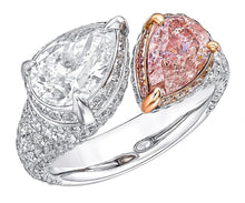 GIA Certified 2.47 Carat Toi E Moi Pink Diamond Ring
