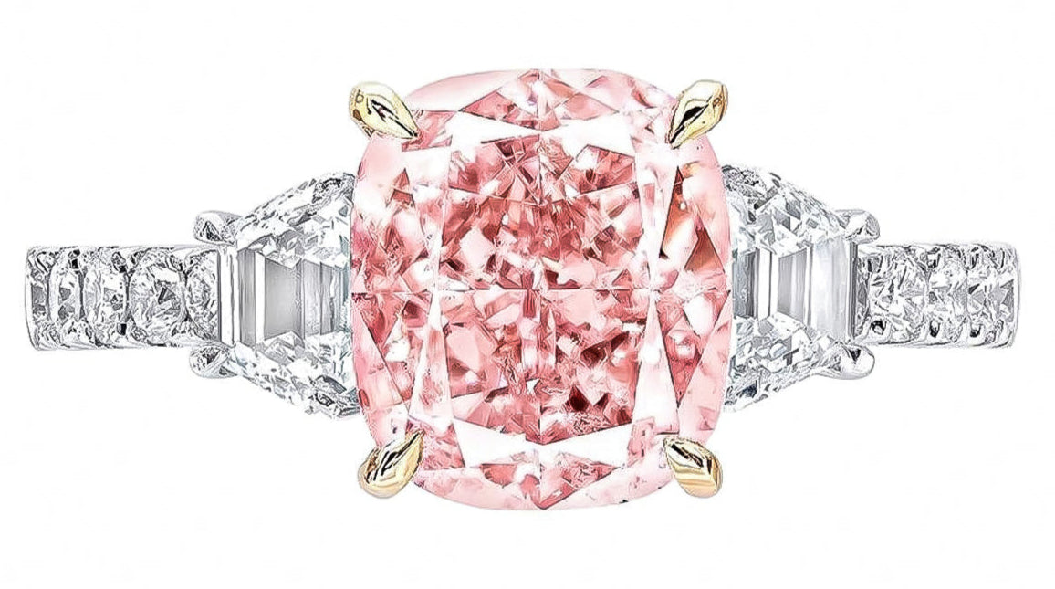 GIA Certified 3.00 Carat Pink Diamond Ring