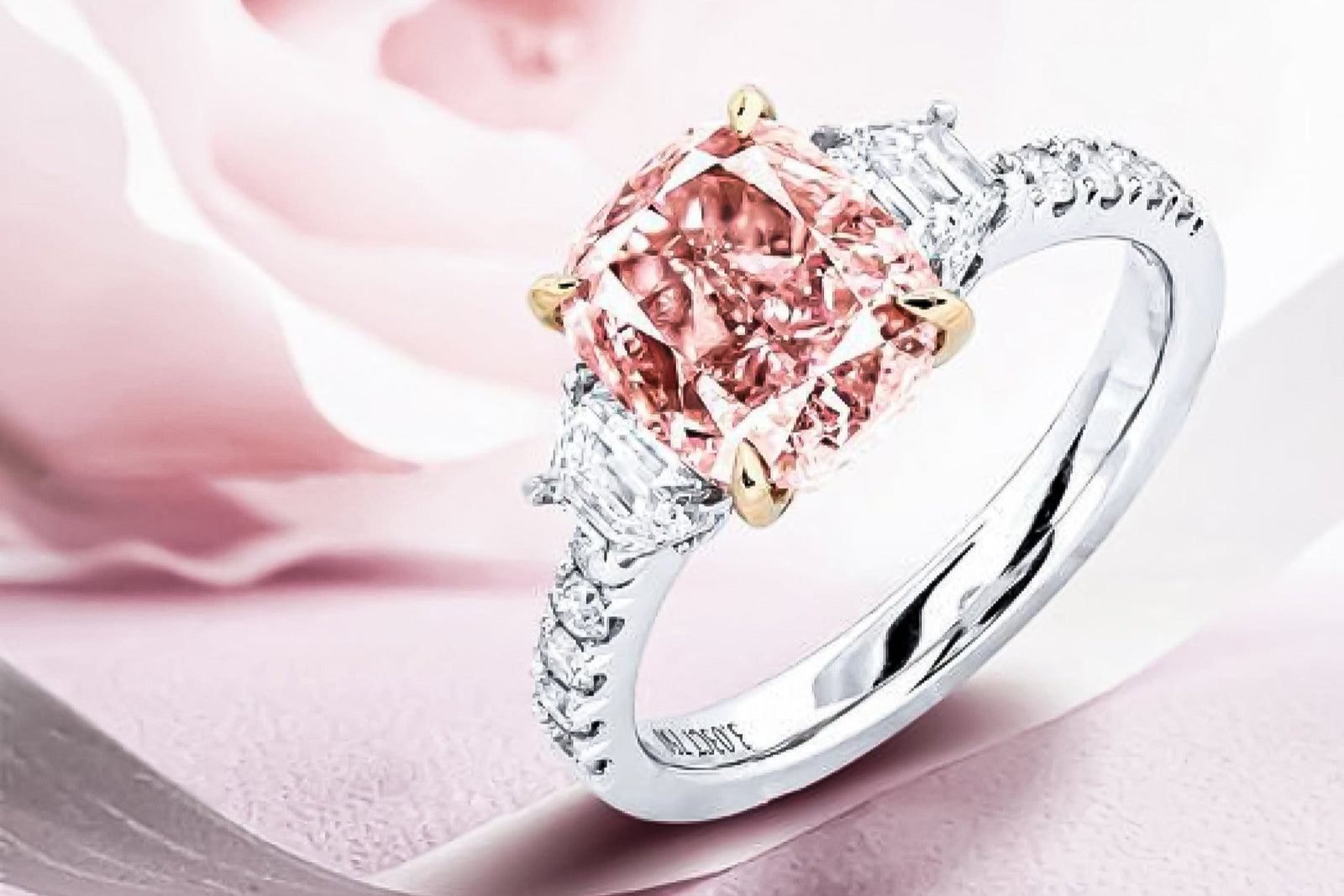GIA Certified 3.00 Carat Pink Diamond Ring