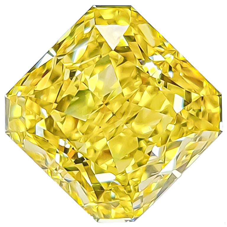 GIA Certified 7.00 Carat Fancy Vivid Yellow Diamond
