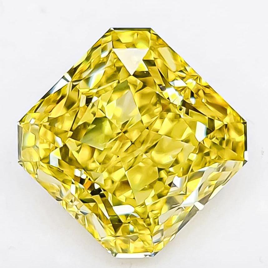 GIA Certified 7.00 Carat Fancy Vivid Yellow Diamond