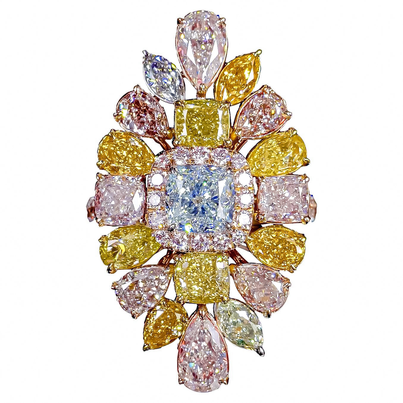 GIA Certified Blue Diamond Flawless Ring