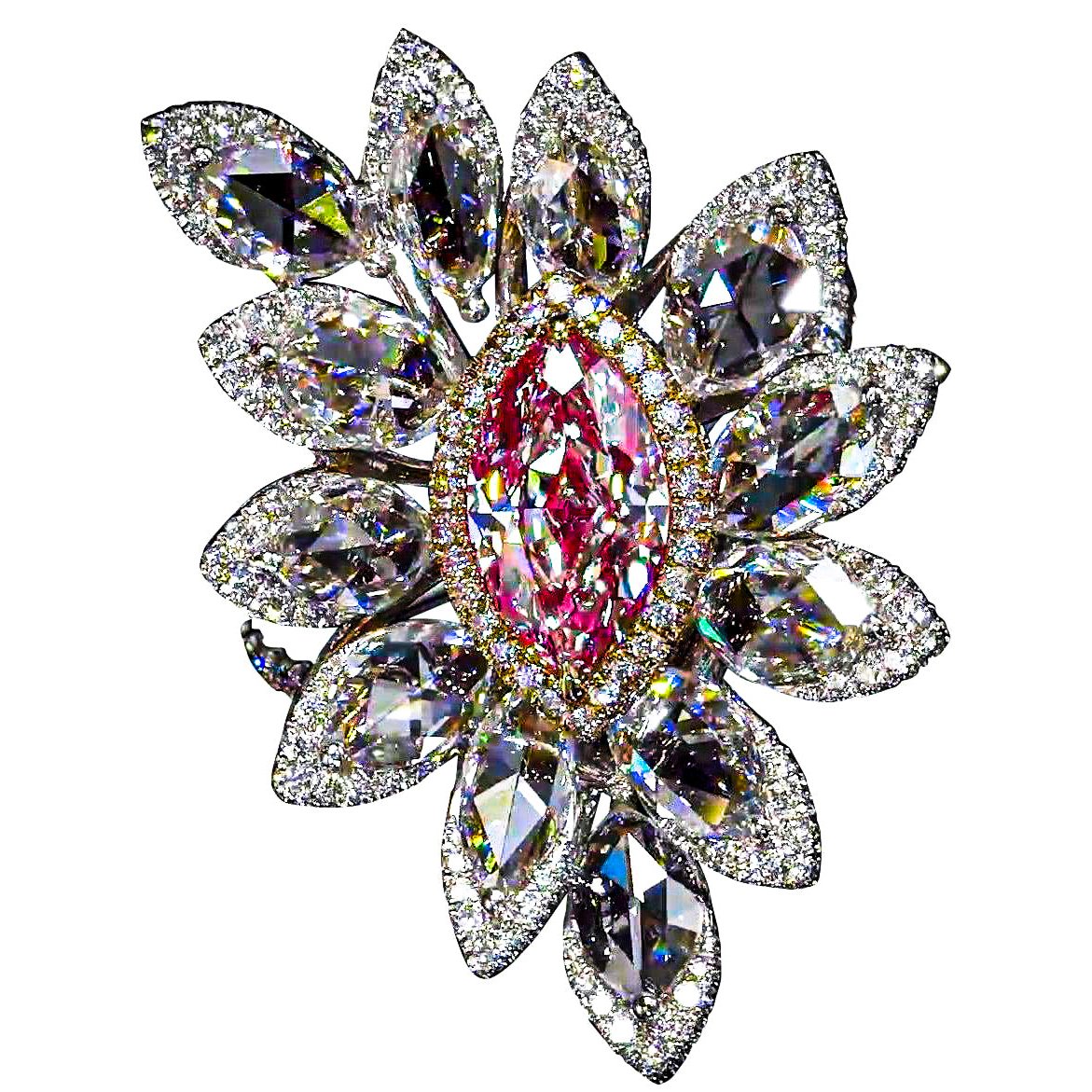 GIA Certified Pink Diamond Suite