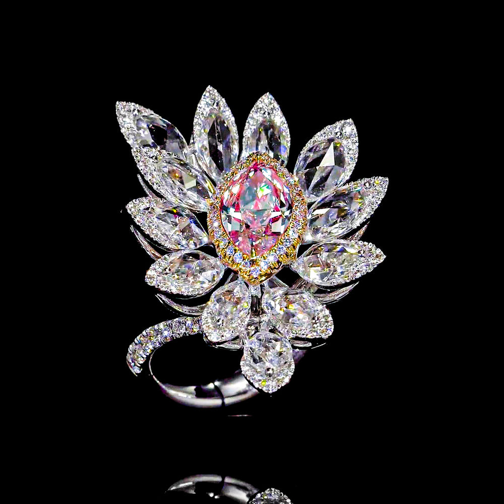 GIA Certified Pink Diamond Suite