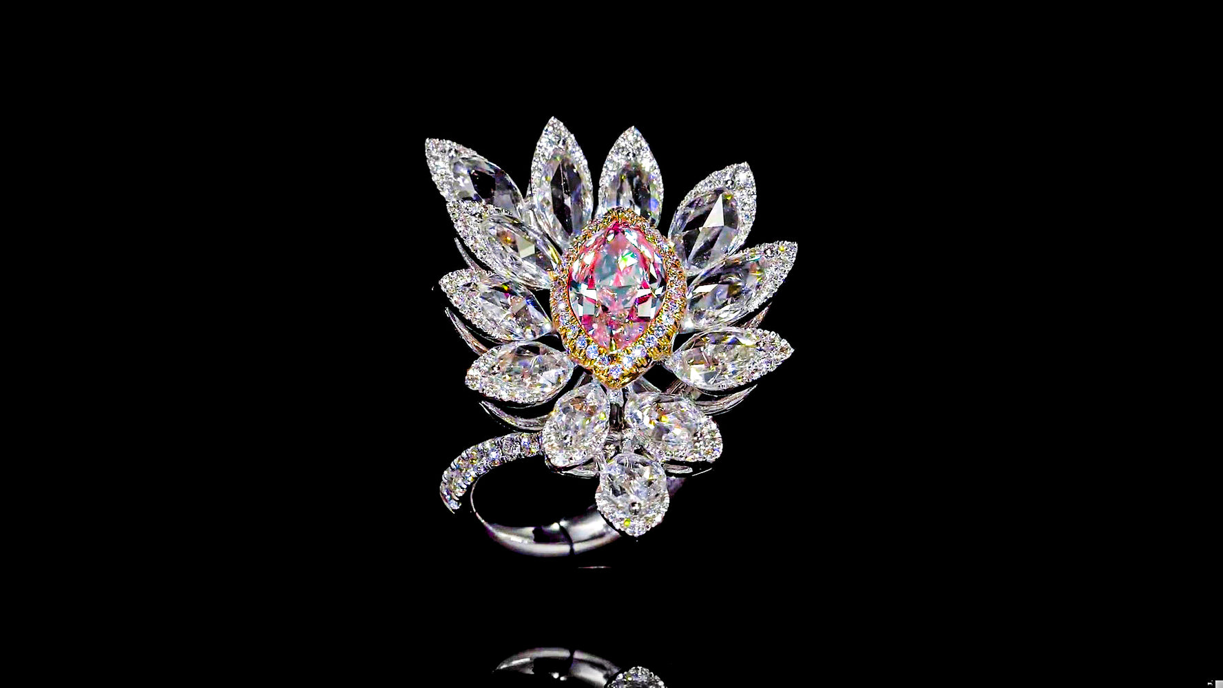 GIA Certified Pink Diamond Suite