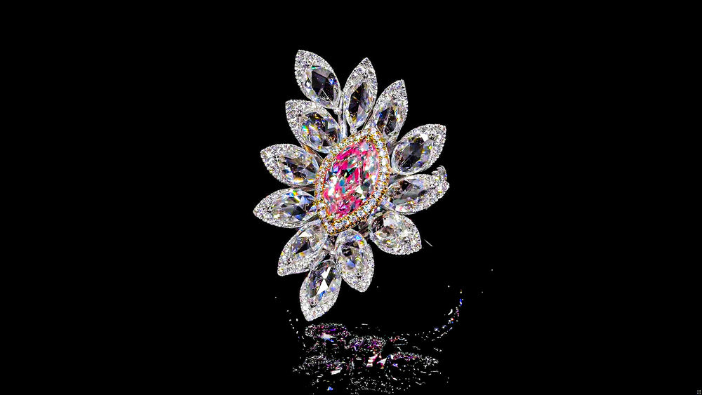 GIA Certified Pink Diamond Suite