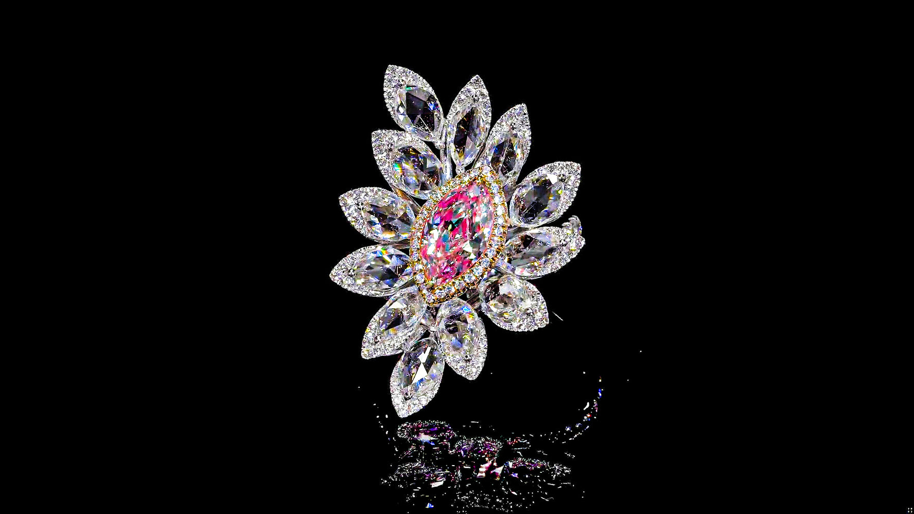 GIA Certified Pink Diamond Suite