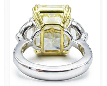 Gia Certified 19.00 Carat Fancy Intense Yellow Diamond Ring