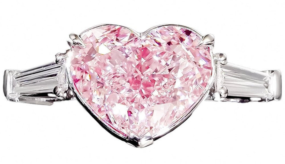 Gia Certified 3.00 Carat Fancy Light Pink Diamond Ring