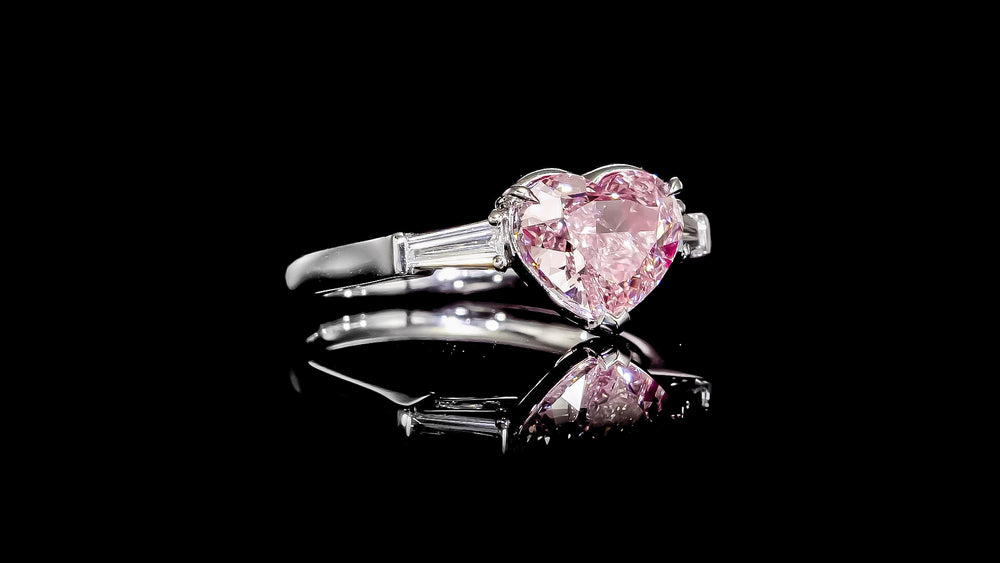Gia Certified 3.00 Carat Fancy Light Pink Diamond Ring