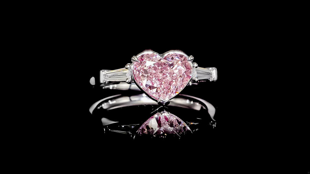 Gia Certified 3.00 Carat Fancy Light Pink Diamond Ring
