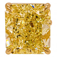 Gia Certified 41.00 Carat Fancy Intense Yellow Diamond Ring