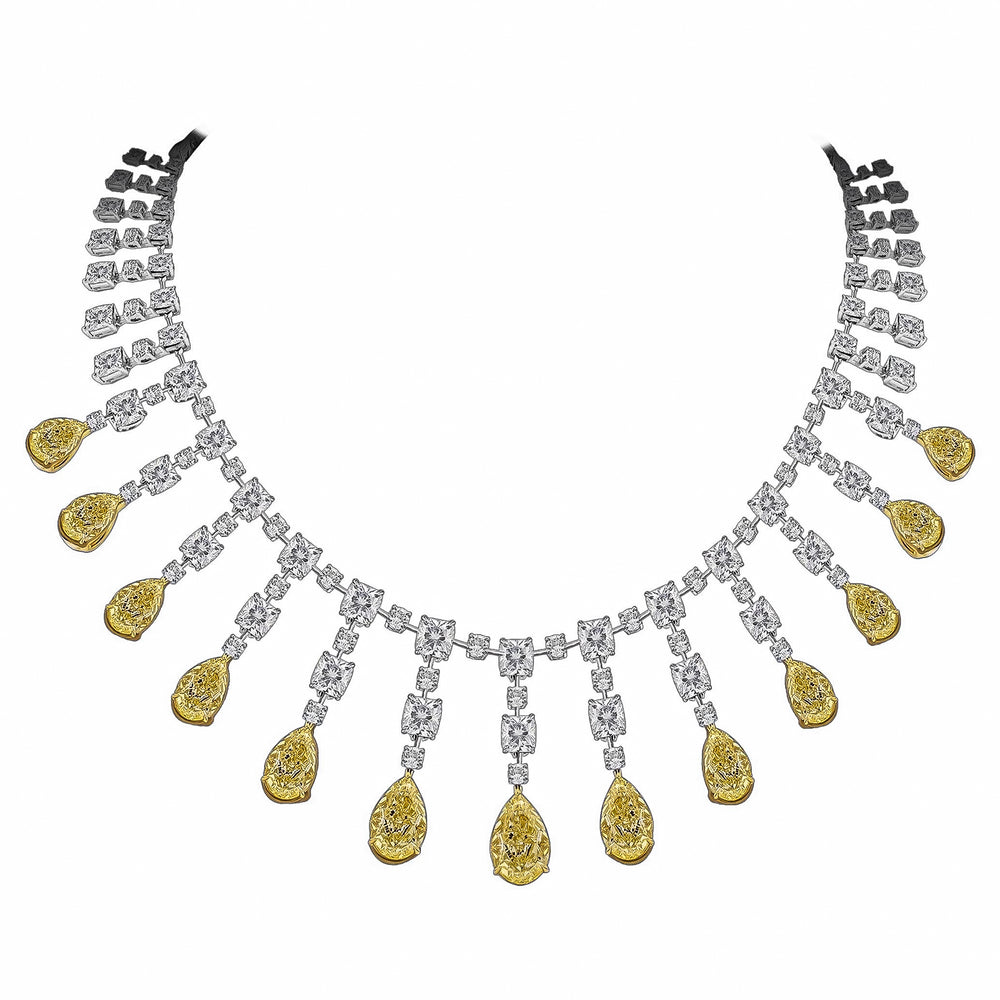 Gia Certified 69.00 Carat Fancy Diamond Necklace