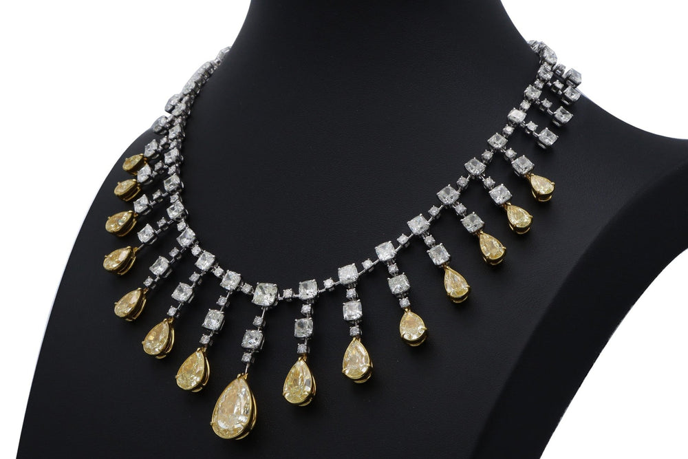 Gia Certified 69.00 Carat Fancy Diamond Necklace