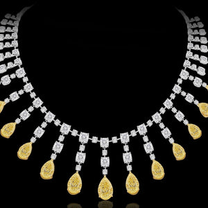 Gia Certified 69.00 Carat Fancy Diamond Necklace