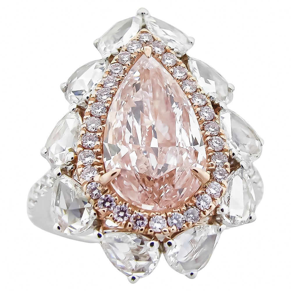 Gia Certified 7.50 Carat Natural Pink Diamond Ring