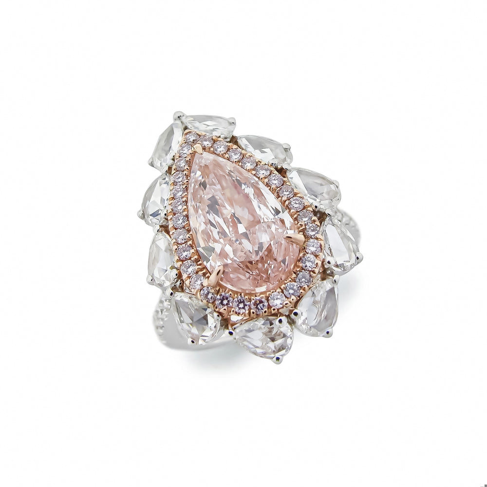 Gia Certified 7.50 Carat Natural Pink Diamond Ring