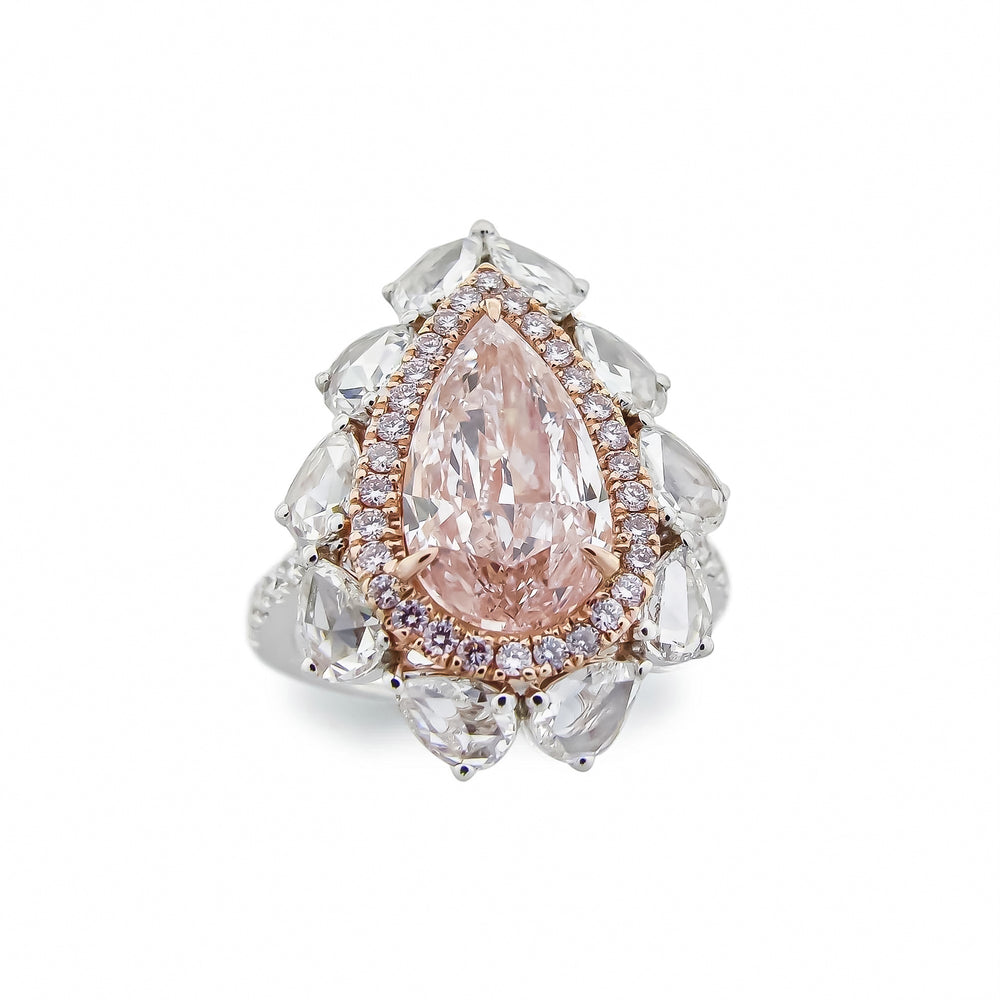 Gia Certified 7.50 Carat Natural Pink Diamond Ring