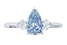 Gia Certified Fancy Vivid Blue Diamond Ring