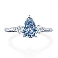 Gia Certified Fancy Vivid Blue Diamond Ring