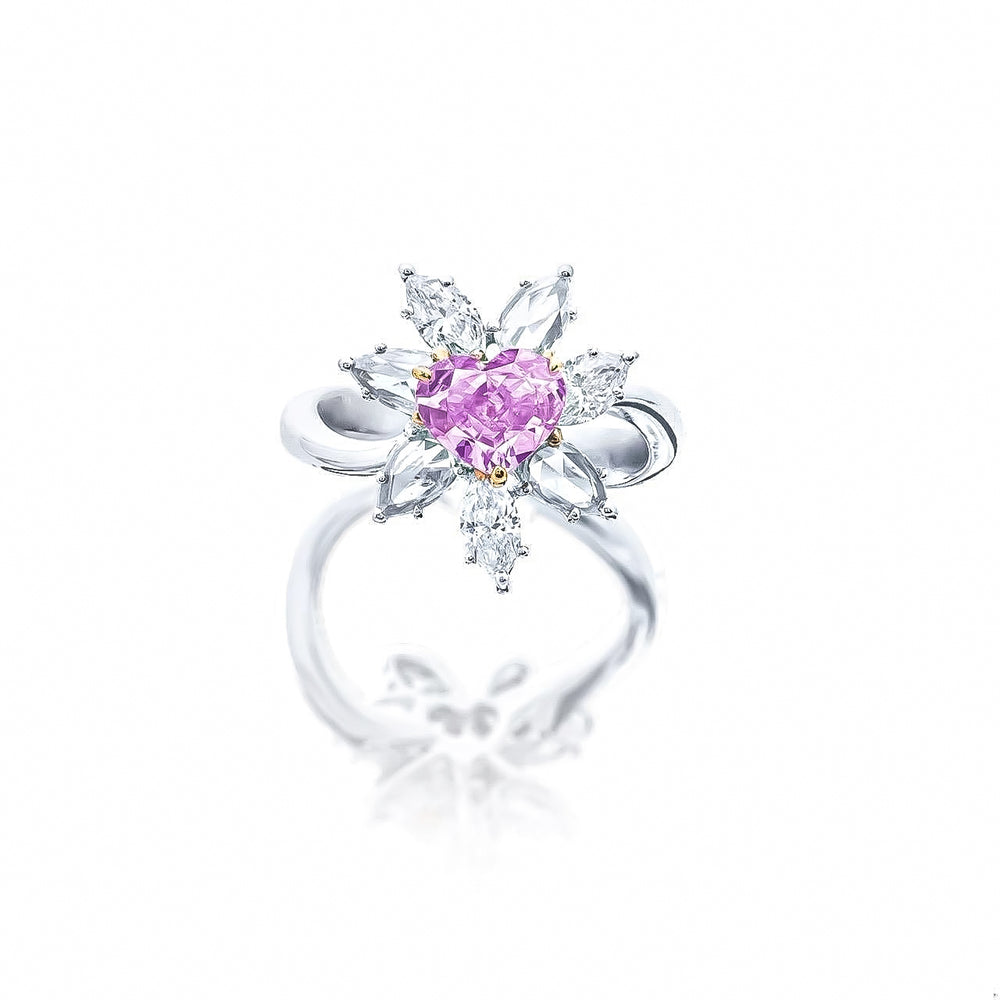 Gia Certified Intense Purple Diamond Ring