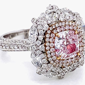 Gia Certified Pure Light Pink Diamond Ring