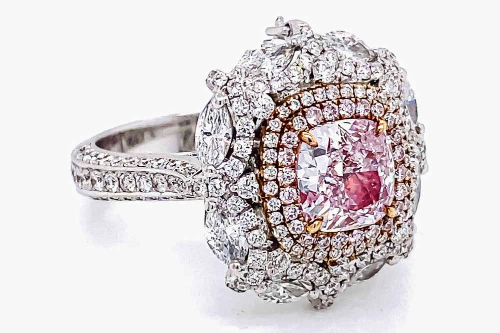 Gia Certified Pure Light Pink Diamond Ring