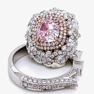 Gia Certified Pure Light Pink Diamond Ring