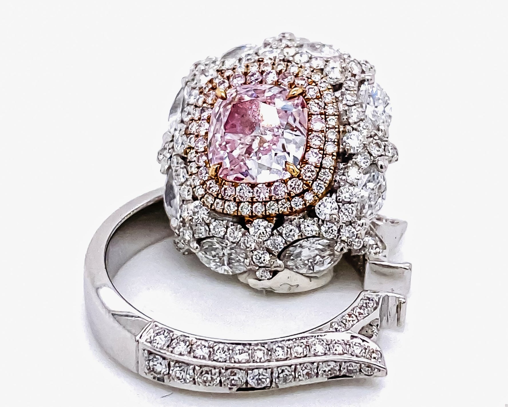 Gia Certified Pure Light Pink Diamond Ring