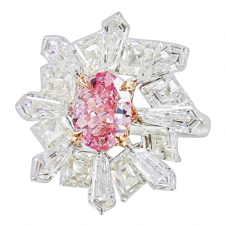 Gia Certified Vivid Pink Diamond Ring