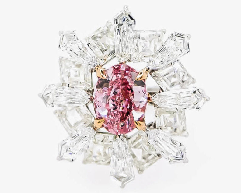 Gia Certified Vivid Pink Diamond Ring