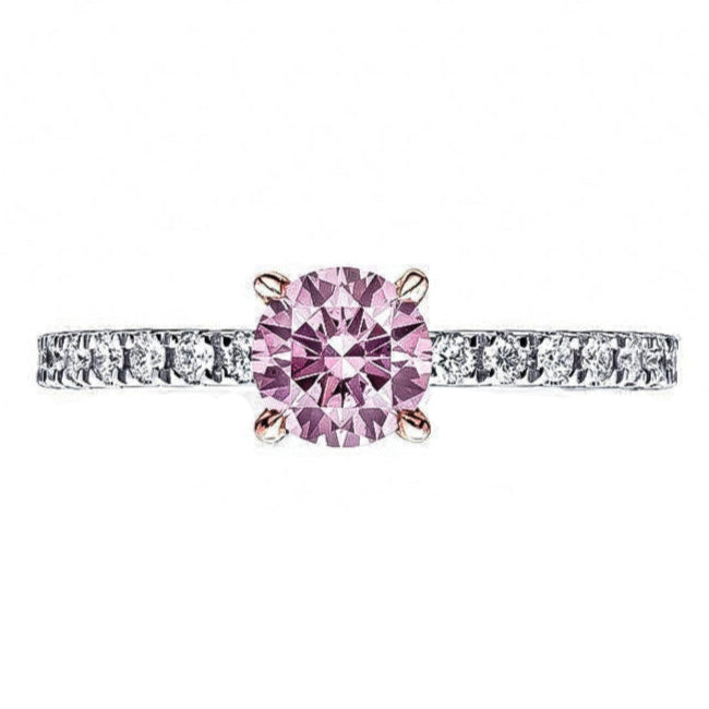 Round Argyle Pink Diamond Ring