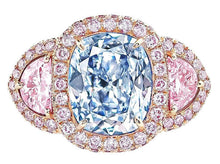GIA Certified 2.50 Carat Fancy Light Pure Blue Diamond Ring