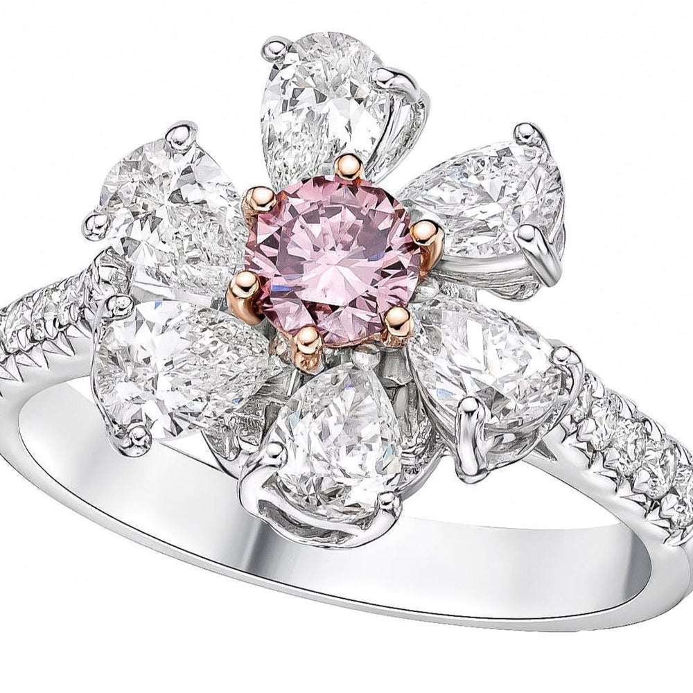 Gia Certified 2.02 Carat Fancy Pink Diamond Ring