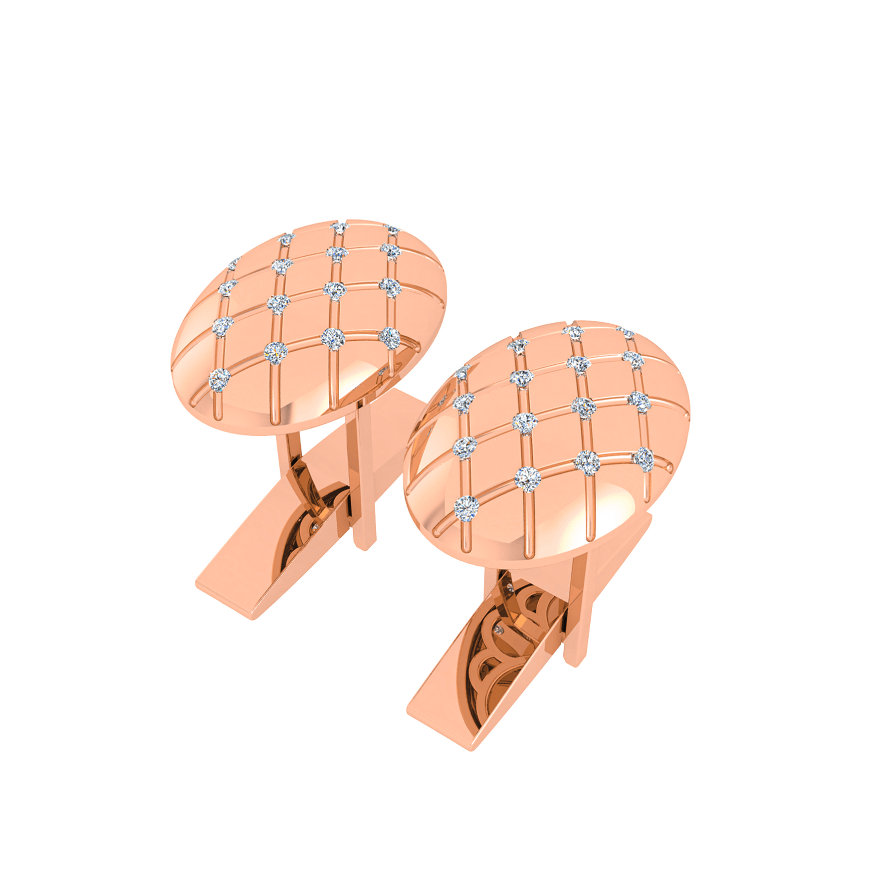 Diamond Cufflink K10012