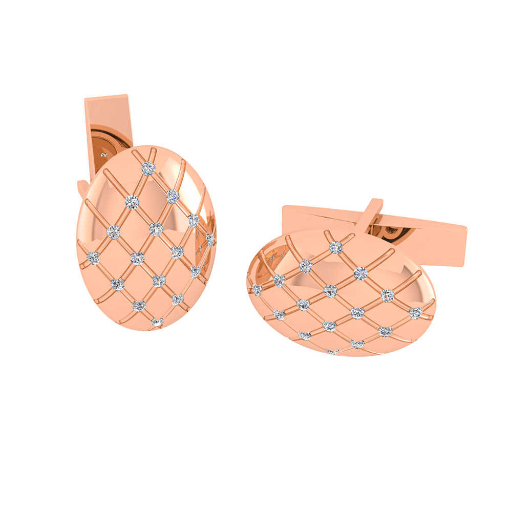 Diamond Cufflink K10012