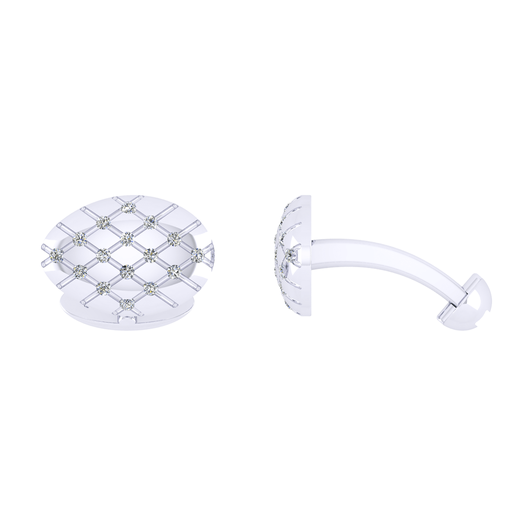 Diamond Cufflink K10029