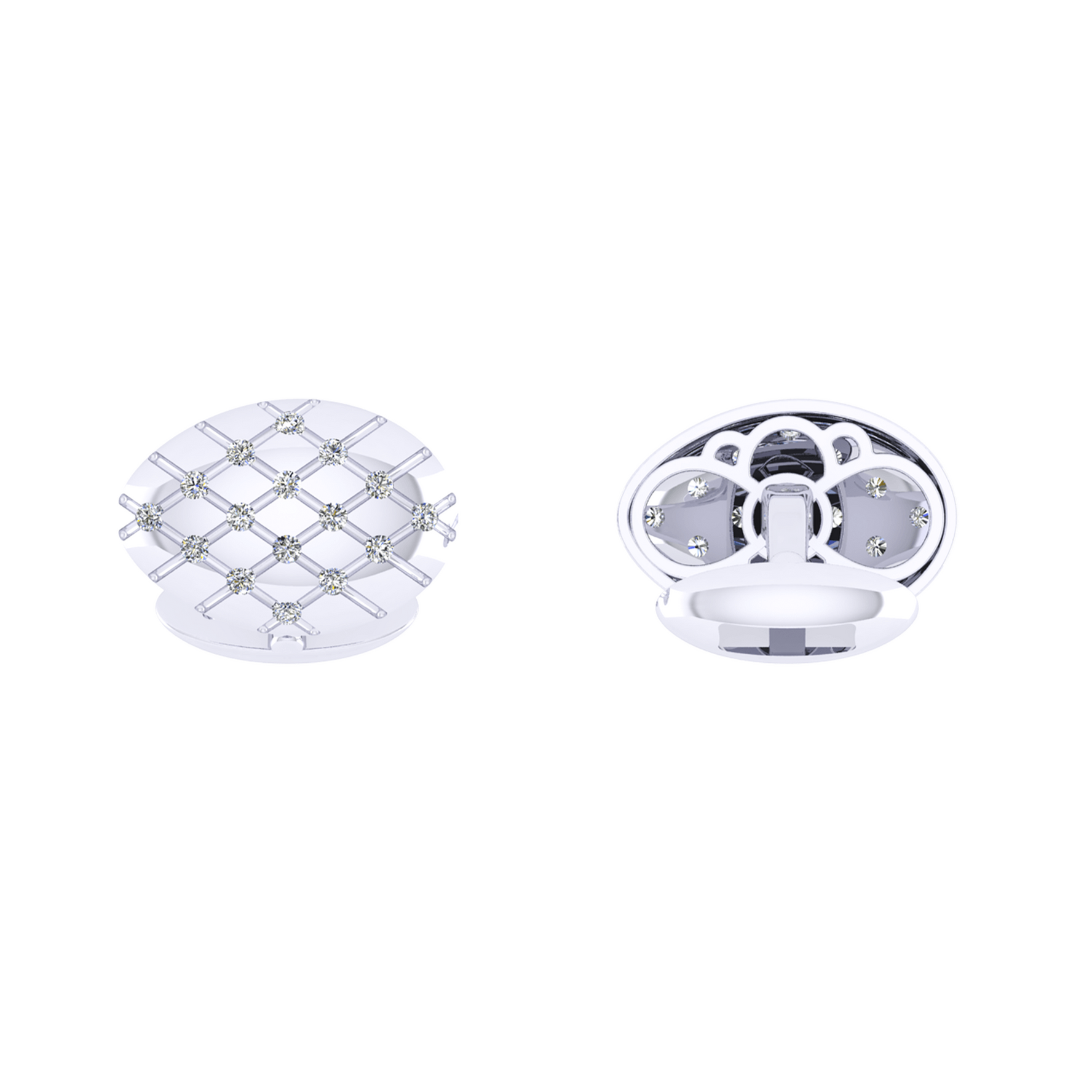 Diamond Cufflink K10029