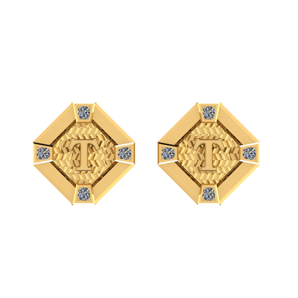 Diamond Cufflink K10008