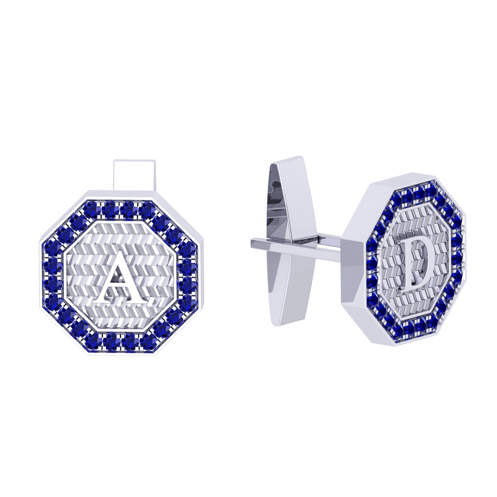Diamond Cufflink K10009