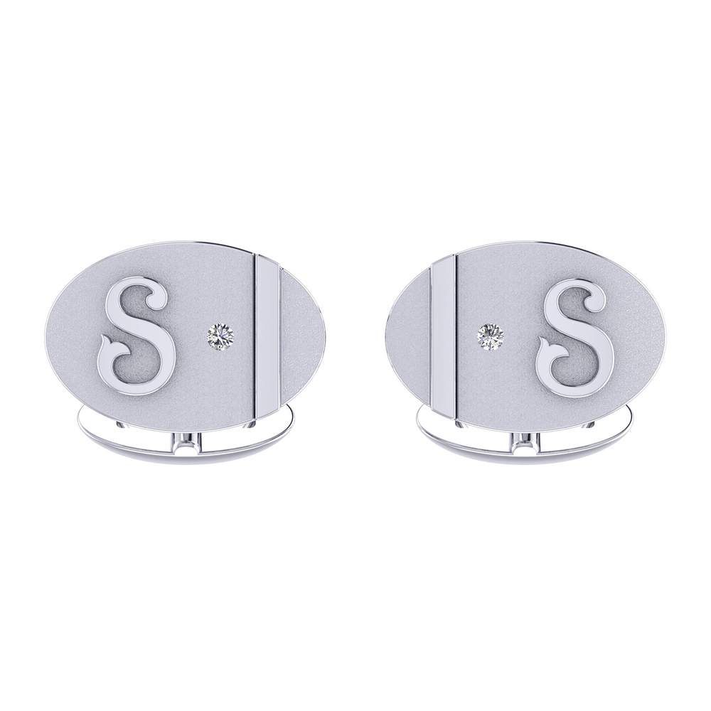 Diamond Cufflink K10031