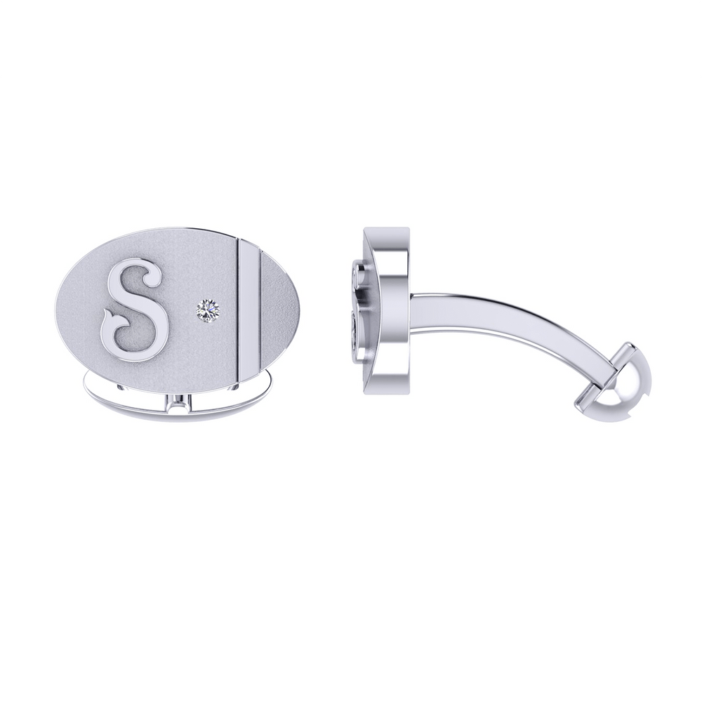 Diamond Cufflink K10031