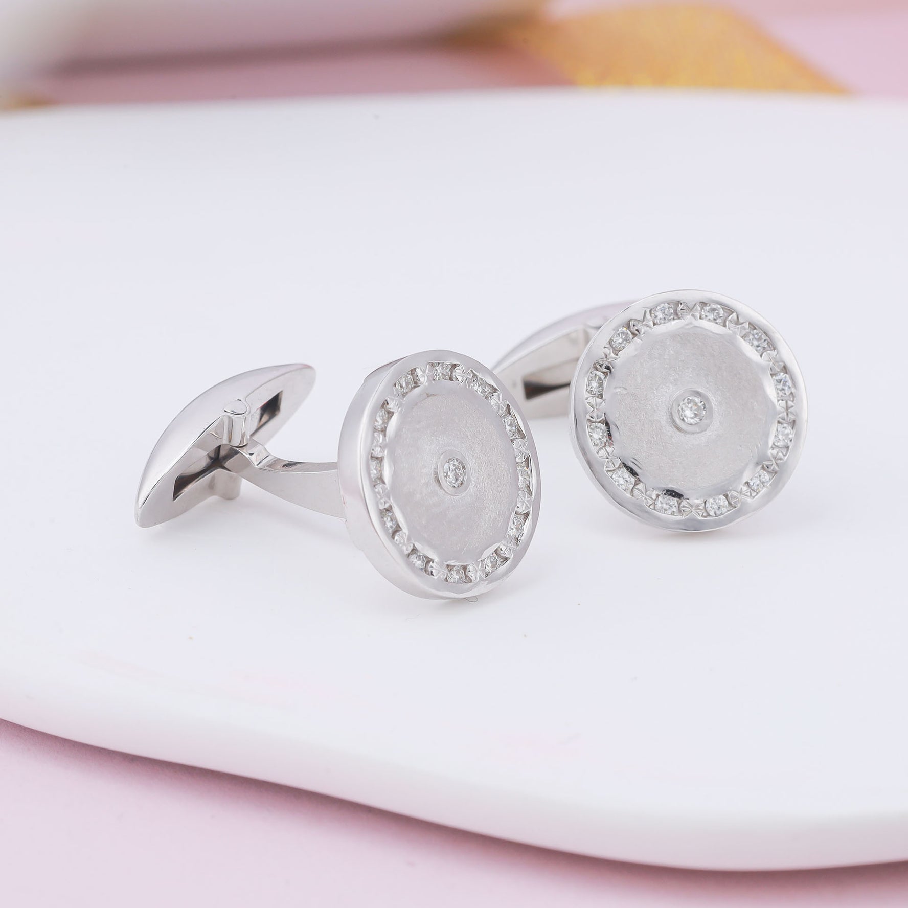 Diamond Cufflink K10034