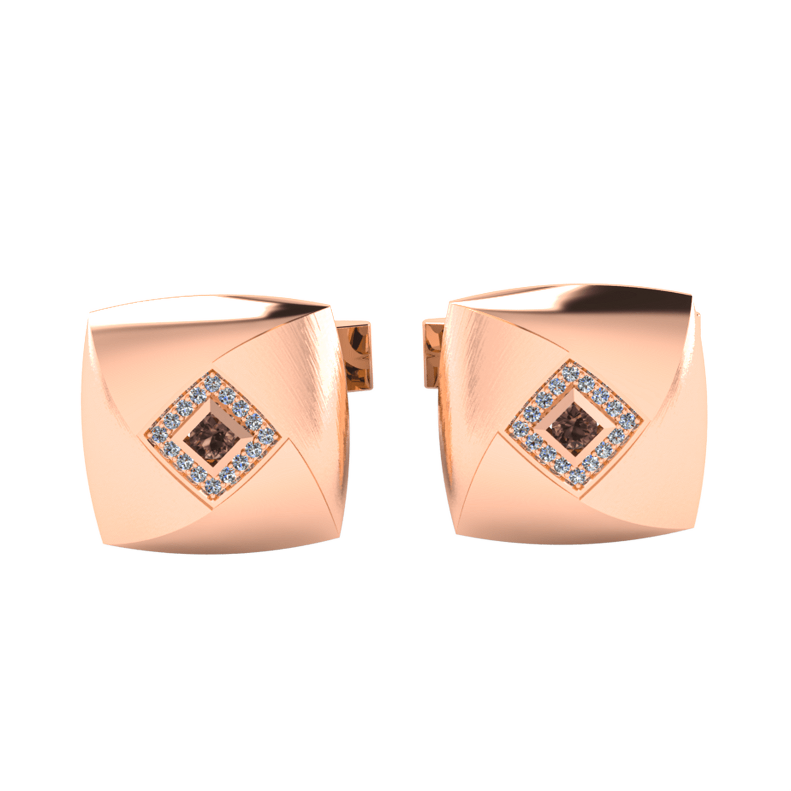 Diamond Cufflink K10004