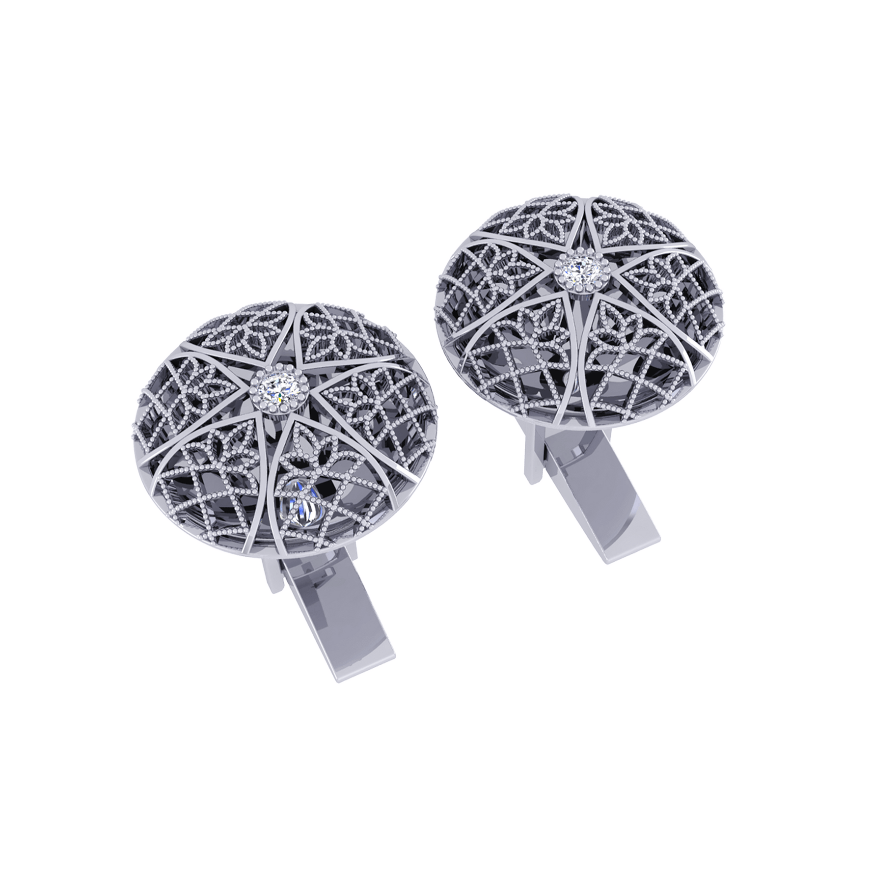 Diamond Cufflink K10013